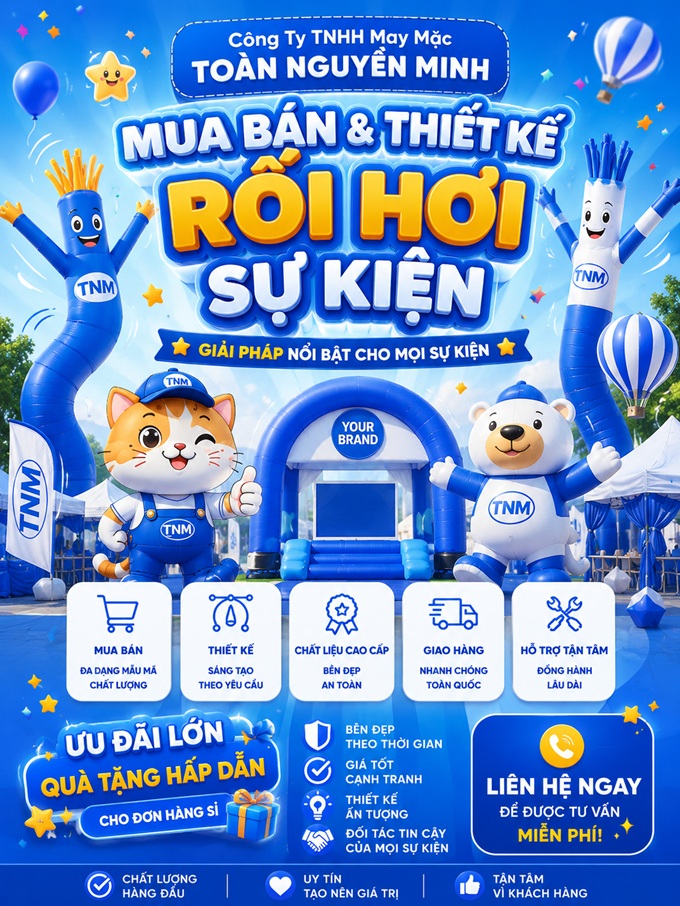 Rối hơi cổng hơi sự kiện chuyên nghiệp — mobile